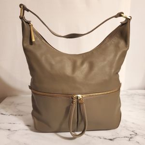 HOBO Limited Edition Gorgeous Taupe/Light Brown Leather Shoulder Bag